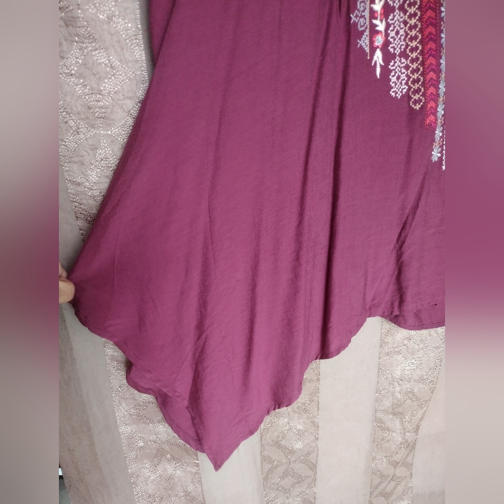 💎 Andree by UNIT Women's Top Embroidered Floral Flowy Tunic #0337 - Picture 13 of 13